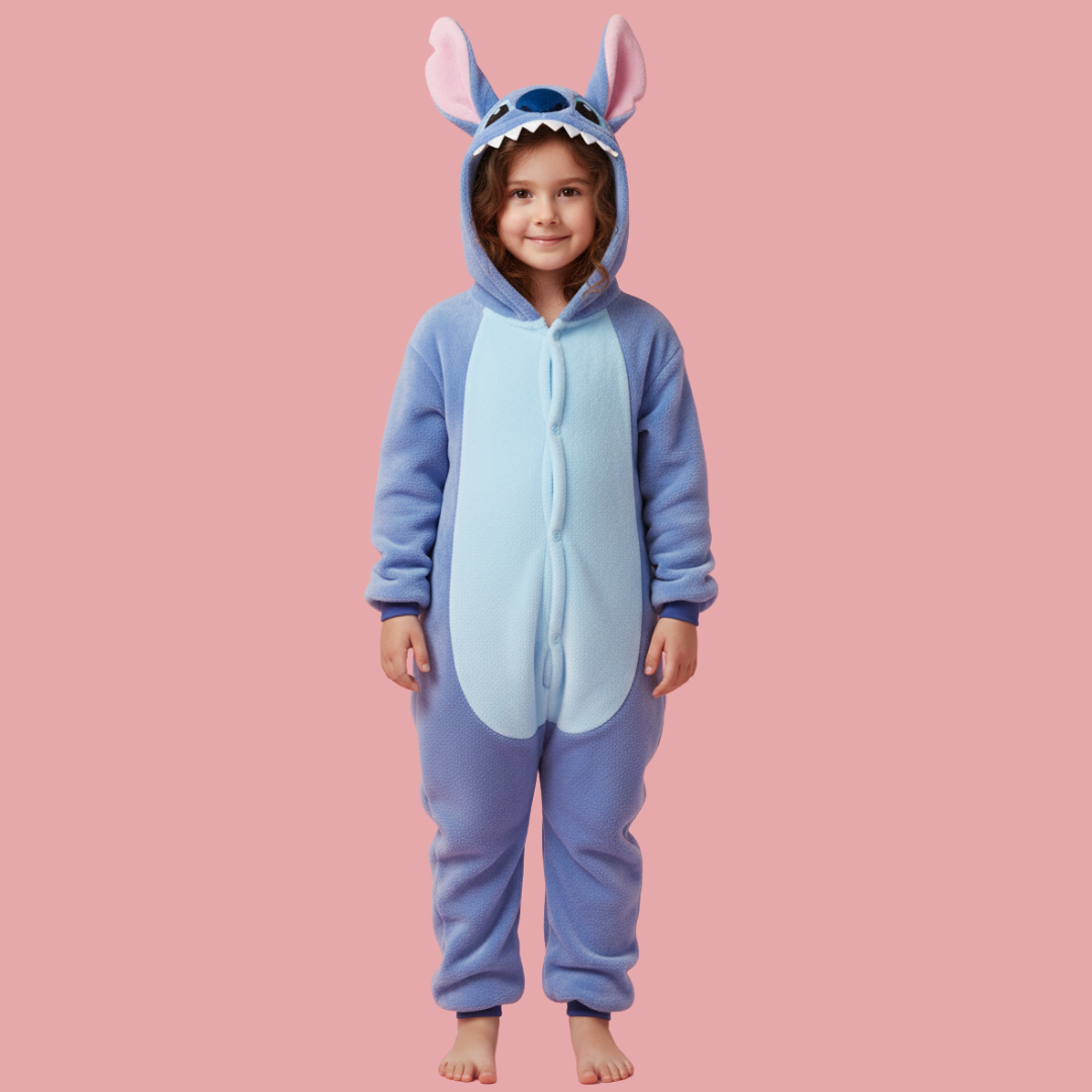 Blue Alien Kigurumi Pajamas