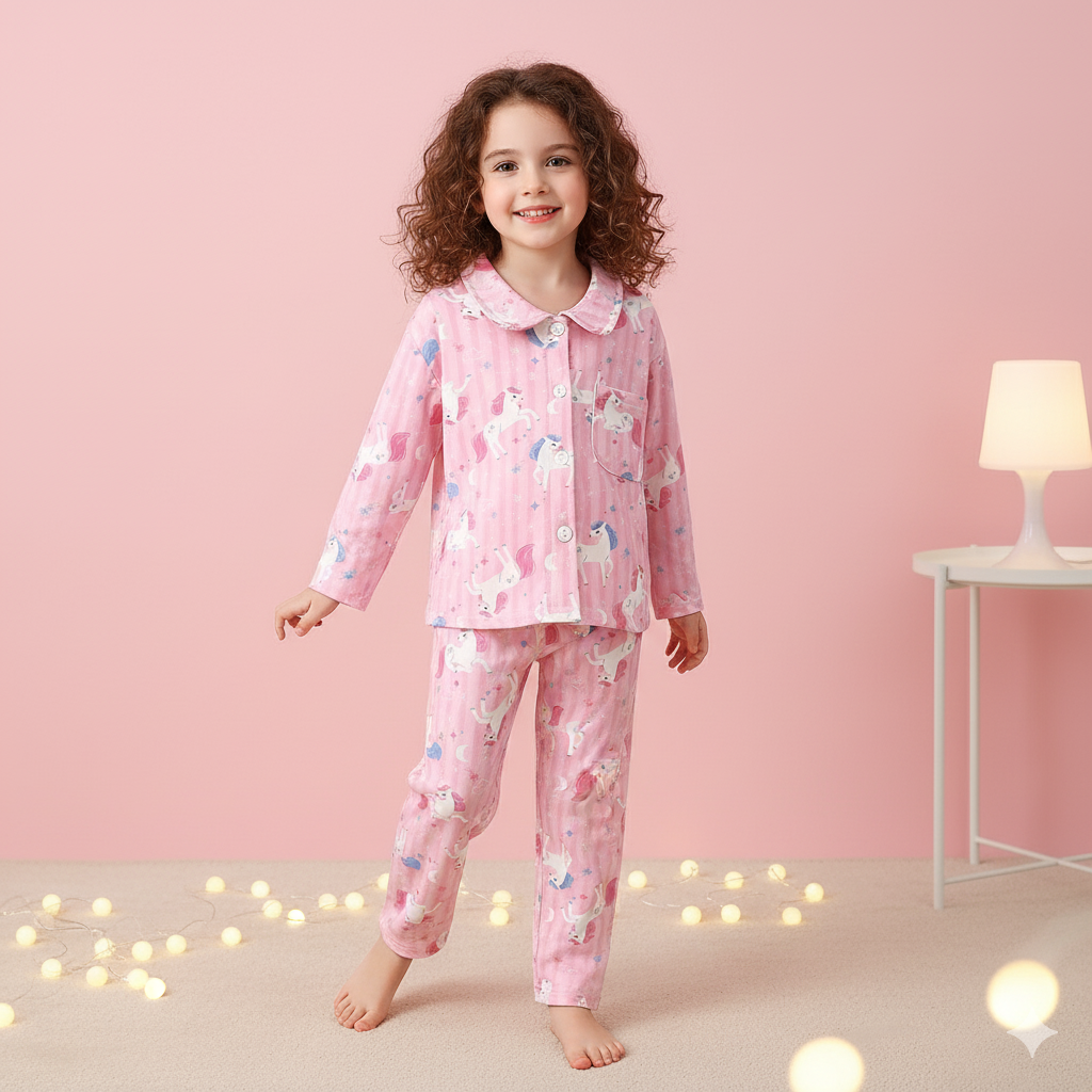 Magical Unicorn Pajama Set for Girls