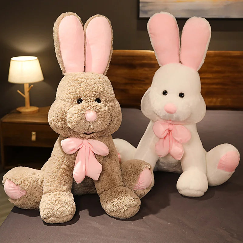 Cuddly Bunny Plush with Bow