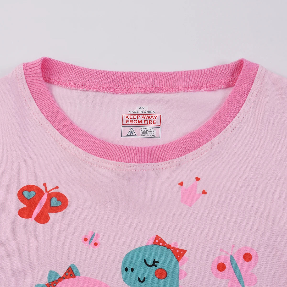 Sweet Dino Dreams Pajama Set for Girls