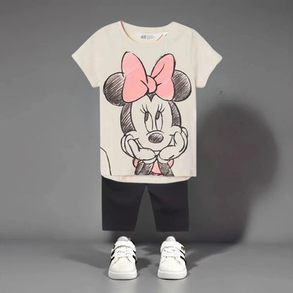 Sweet Bow Cartoon Outfit for Girls