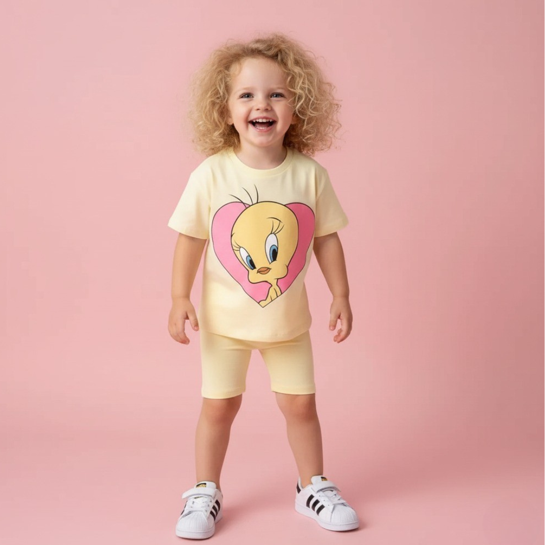Sunny Heart Birdie Outfit for Girls