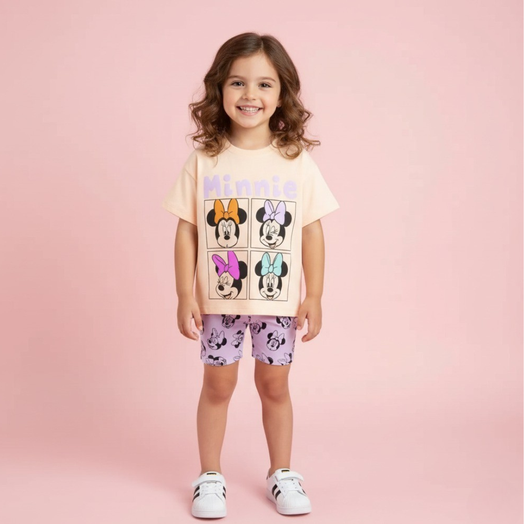 Pastel Bow Pop-Art Outfit for Girls