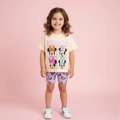 Pastel Bow Pop-Art Outfit for Girls
