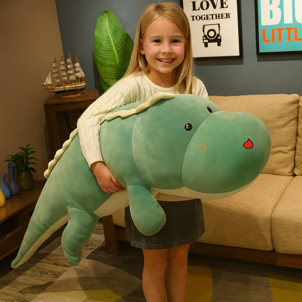 Giant Crocodile Plush Pillow – 80cm Hug Buddy