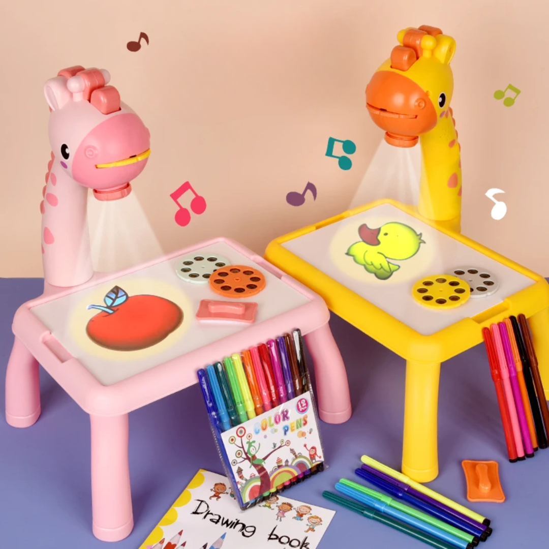 Giraffe Kids Projector Drawing Table – Educational Art Desk