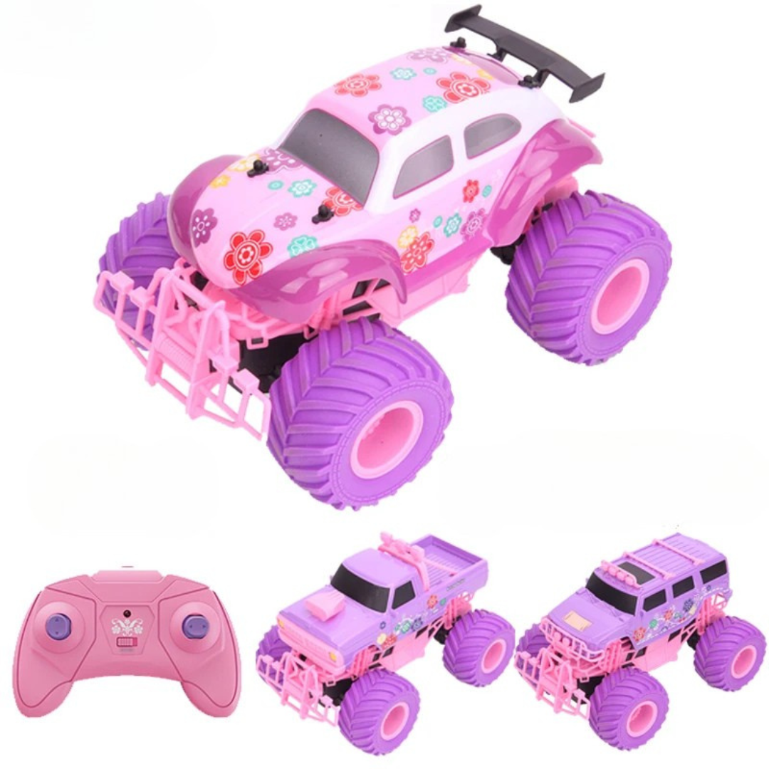 Pink Flower Monster Truck RC Car