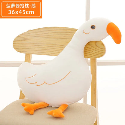 Cuddly Animal Pillow Collection – Lion, Crab, Whale & Goose