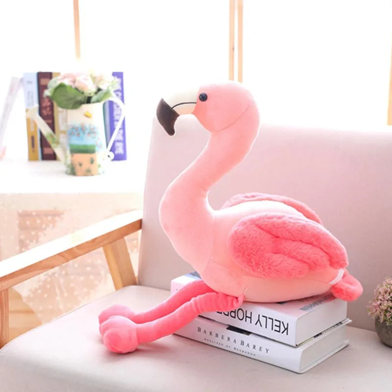 Fluffy Flamingo Plush Toy