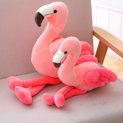 Fluffy Flamingo Plush Toy