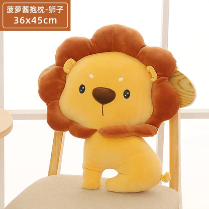 Cuddly Animal Pillow Collection – Lion, Crab, Whale & Goose