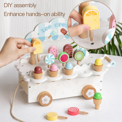 Wooden Ice Cream Cart Toy