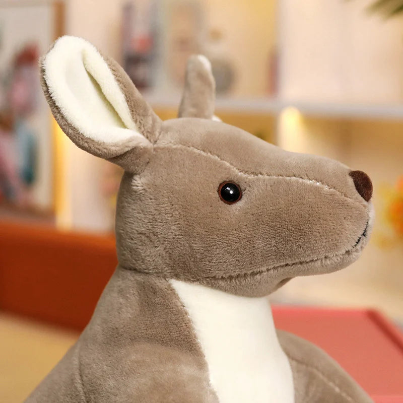 Kangaroo Plush Toy with Baby Joey