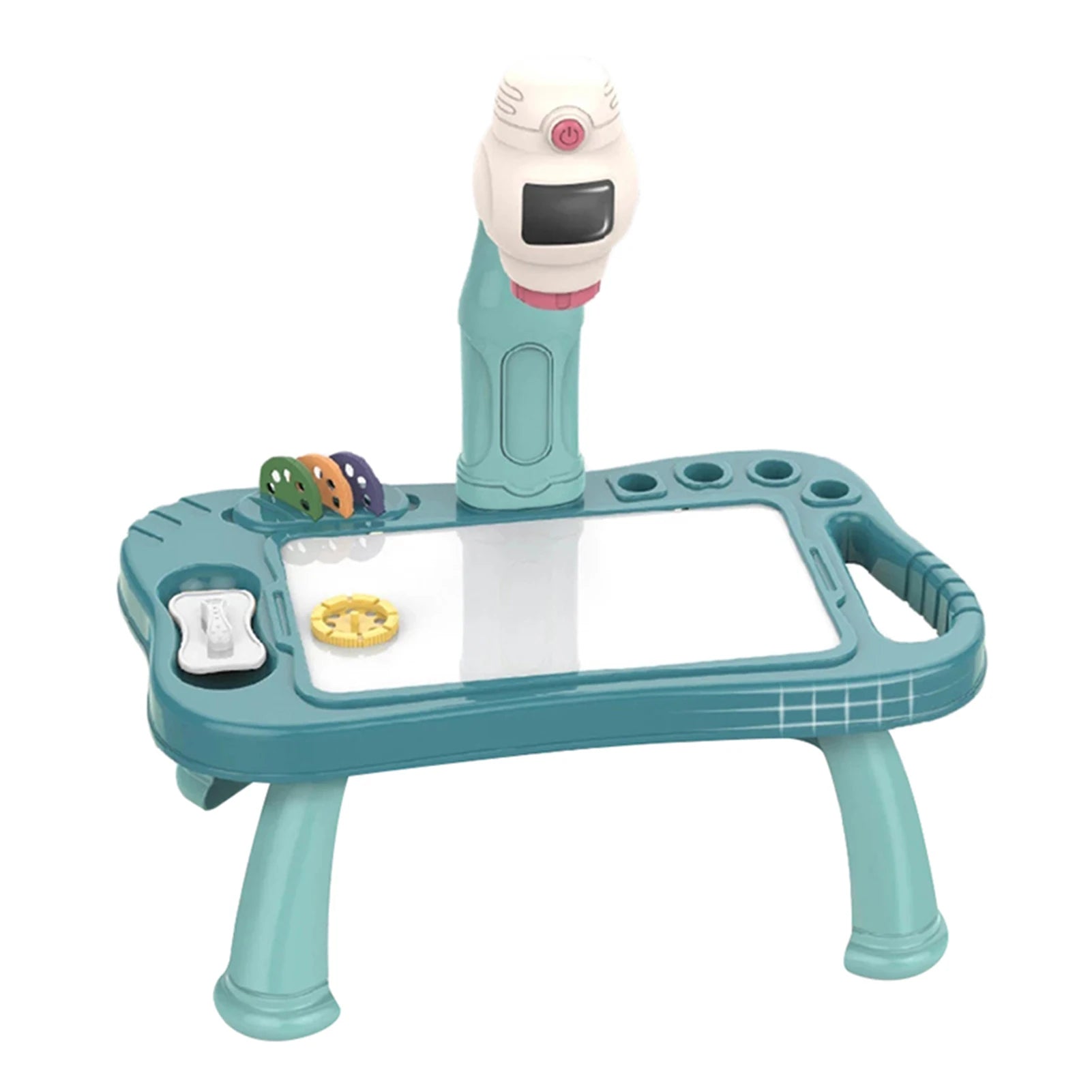 Kids Projector Drawing Table with 48 Patterns, 12 Markers & Sketchpad