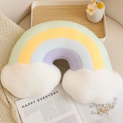 Rainbow Dreamy Shapes Plush Pillows