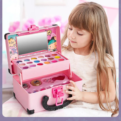Pink Princess Makeup Suitcase