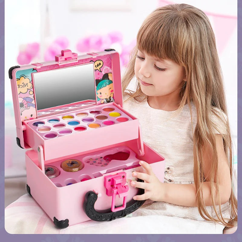 Pink Princess Makeup Suitcase