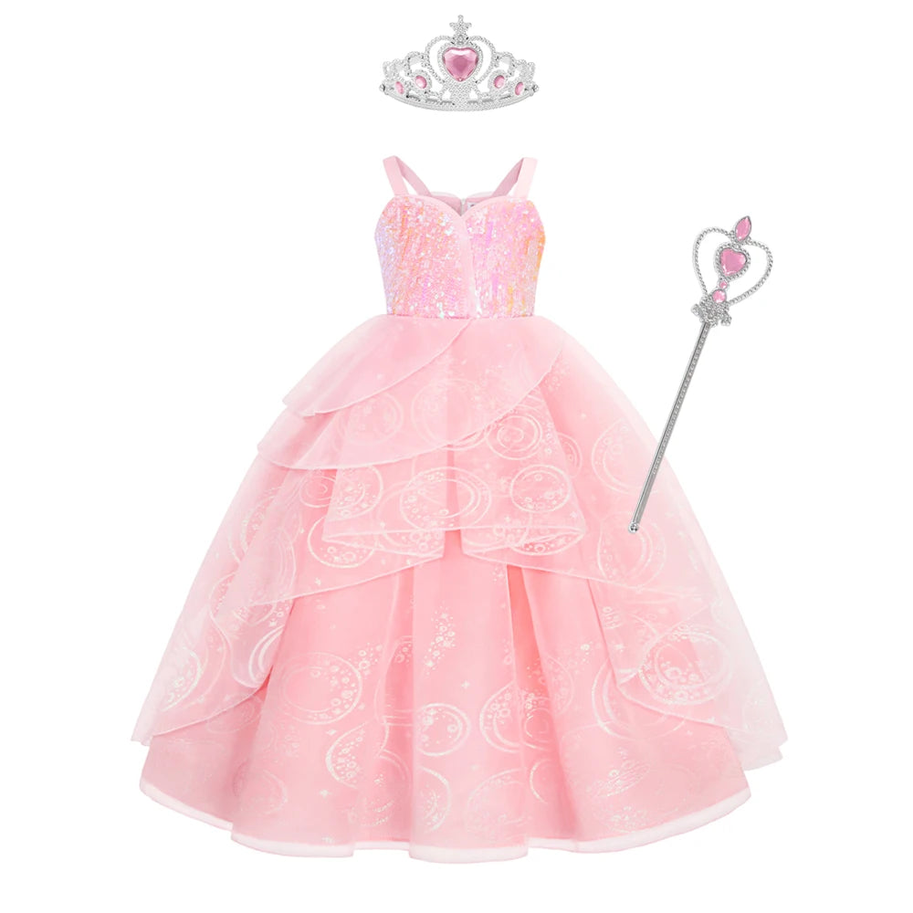 Sparkle Bloom Princess Dress – Enchanted Pink Edition