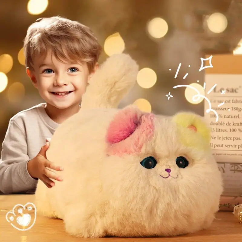 Fluffy Talking Hug Cat Plush – Interactive Toy