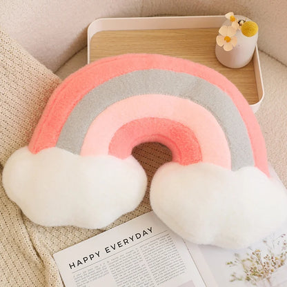 Rainbow Dreamy Shapes Plush Pillows