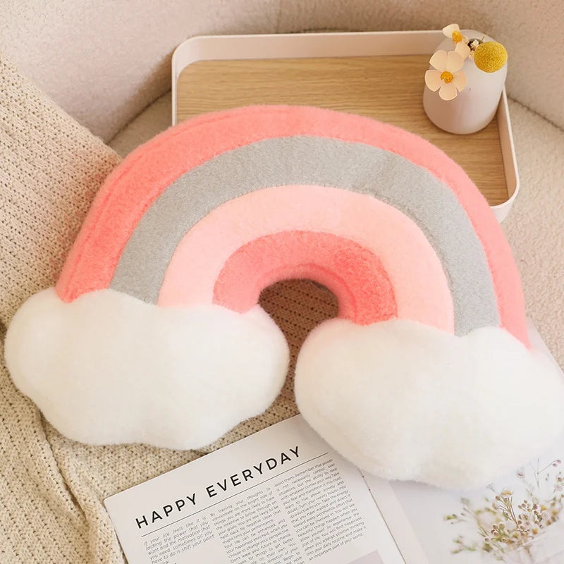 Rainbow Dreamy Shapes Plush Pillows