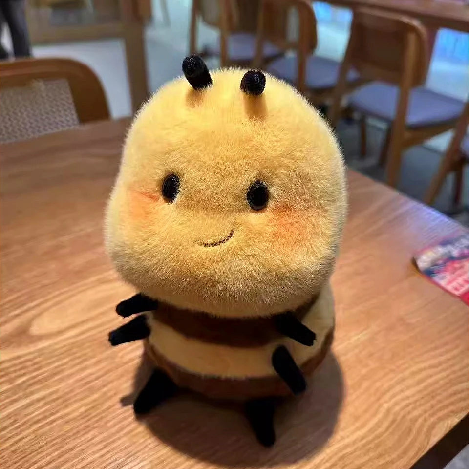 Fluffy Bee Plush – Sweet Hug Buddy
