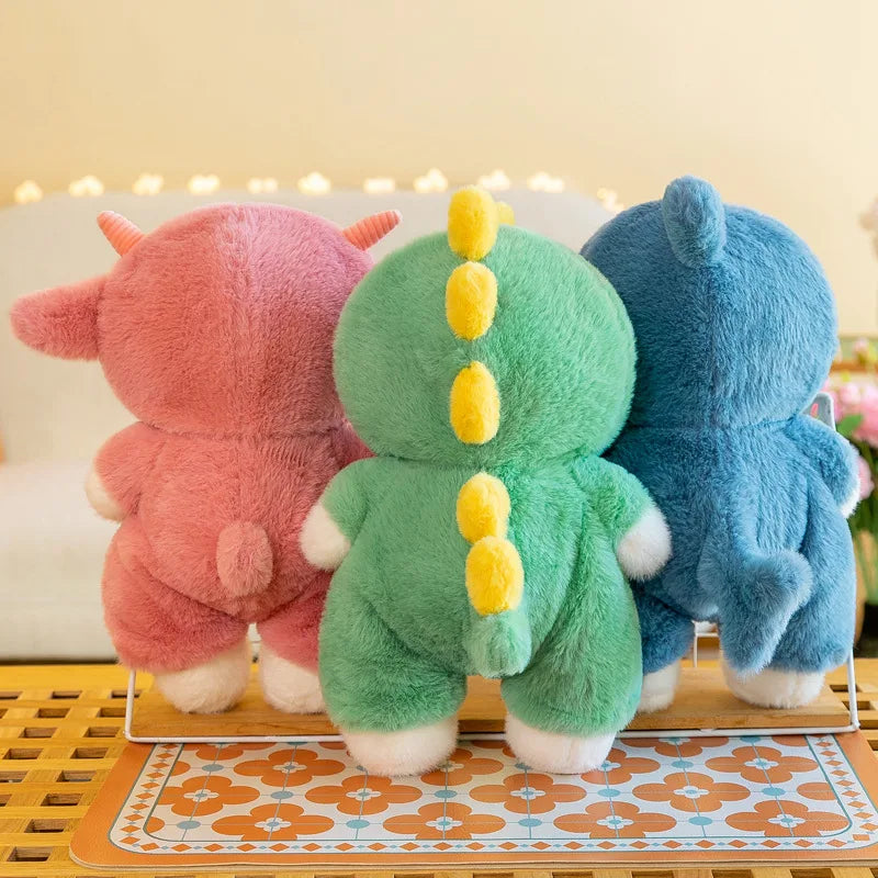 Bear Plush Toy with Removable Costume – Monster, Dragon & Dino