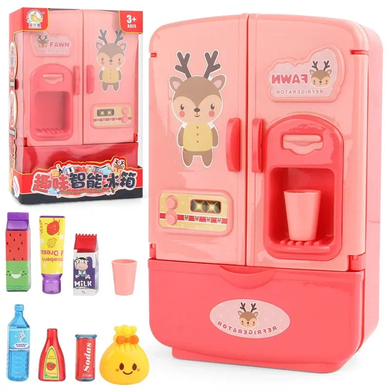 Mini Deer Refrigerator Toy with Accessories