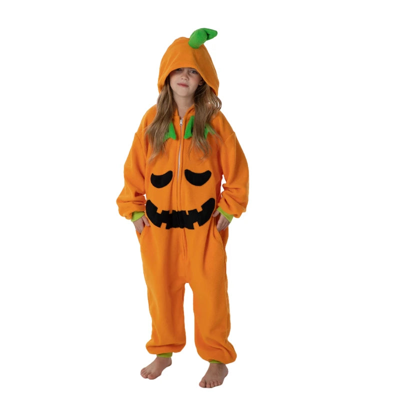 Pumpkin Kigurumi Pajamas for Mom and Child