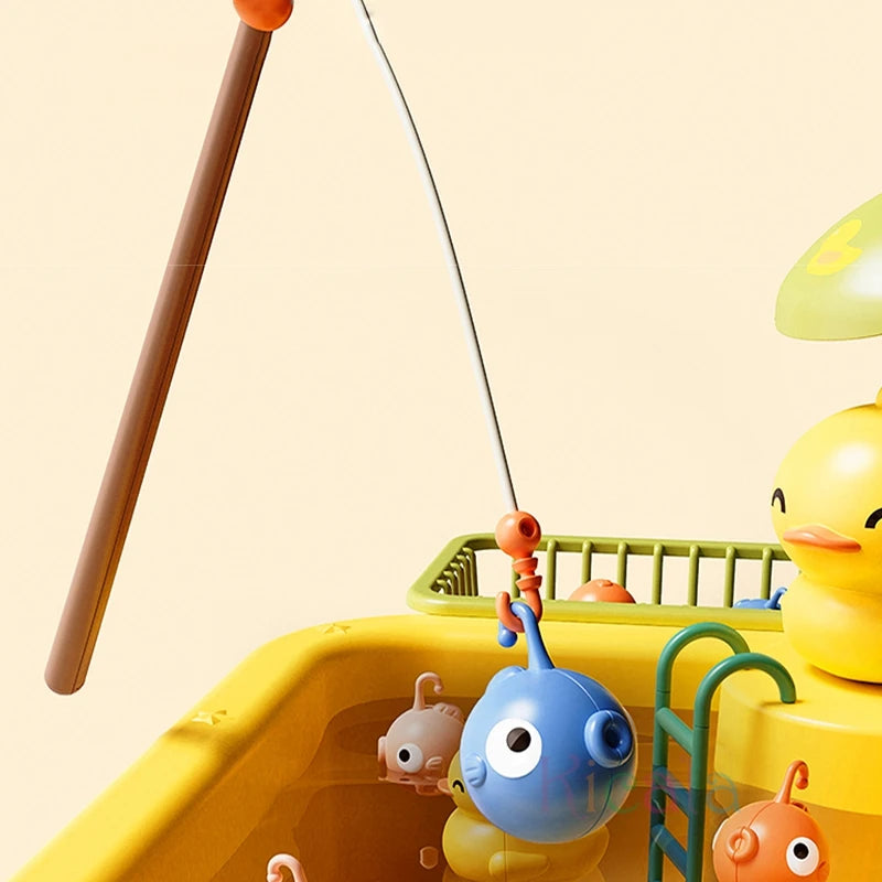 Water Play Sink with Faucet & Fishing Game