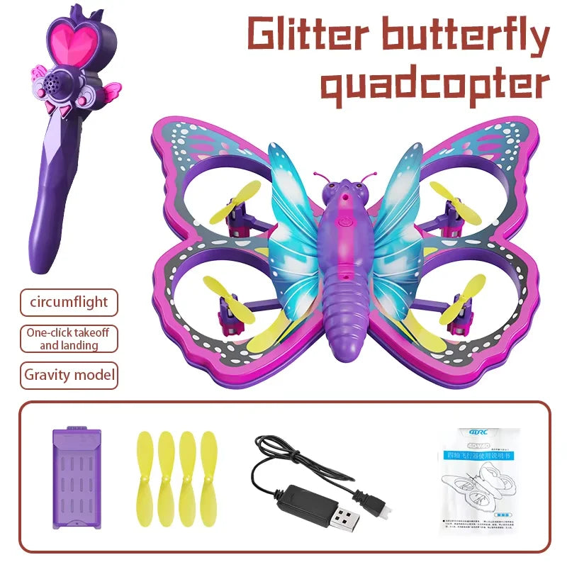Glitter Butterfly Quadcopter Drone