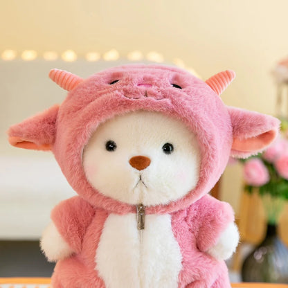 Bear Plush Toy with Removable Costume – Monster, Dragon & Dino