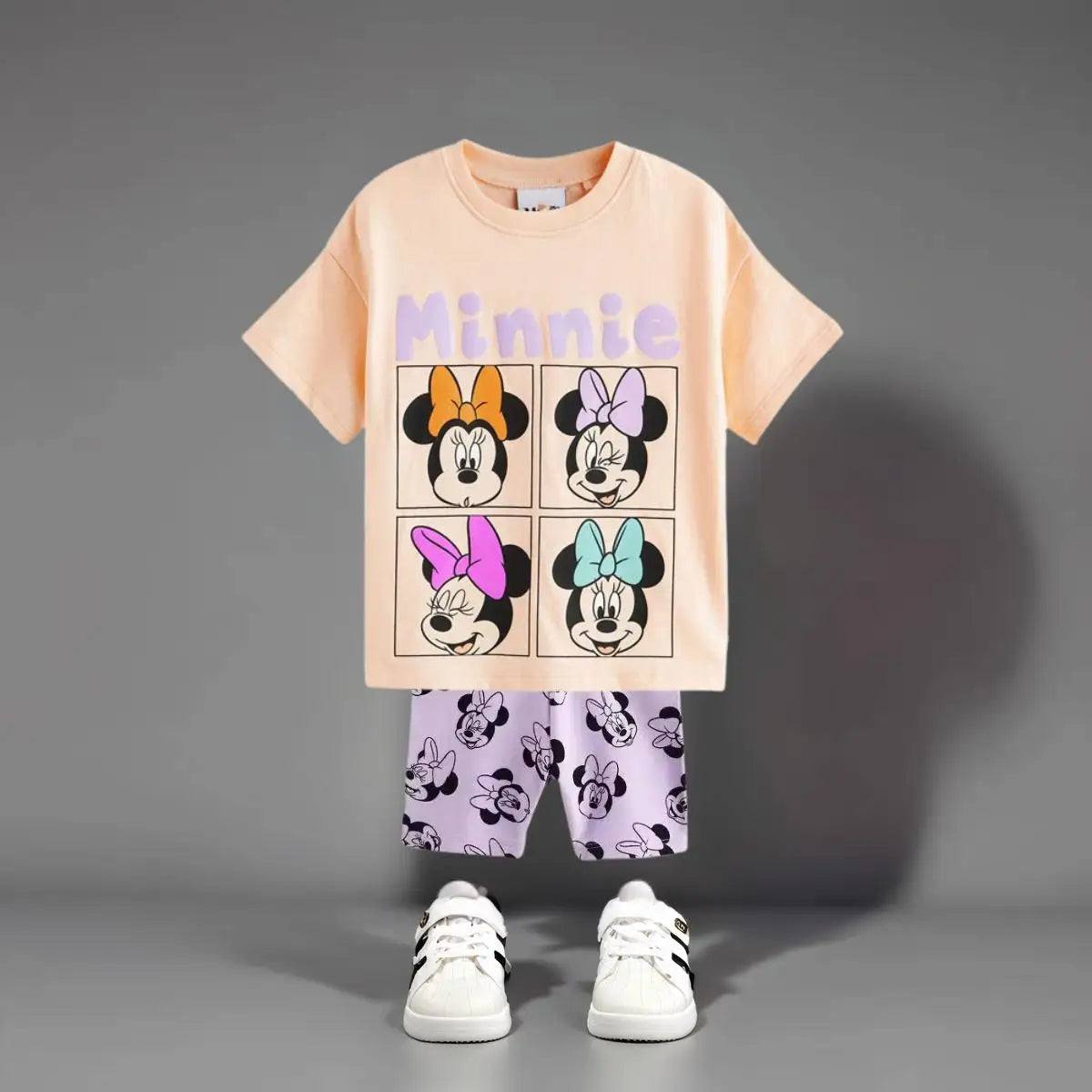 Pastel Bow Pop-Art Outfit for Girls