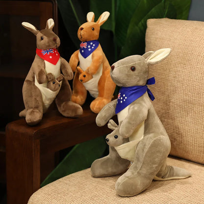 Plush Kangaroo with Baby Joey