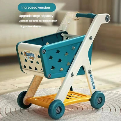 Kids Shopping Cart with Fruit Accessories