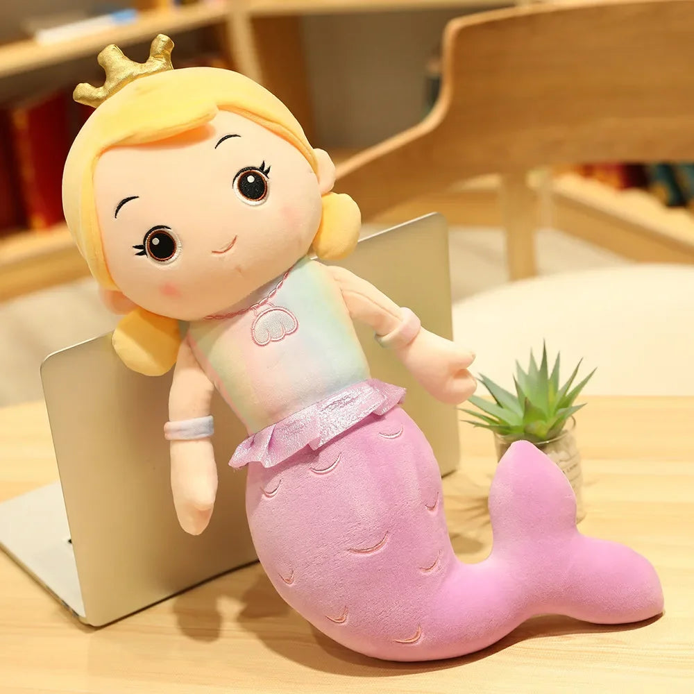 Crowned Mermaid Princess Plush