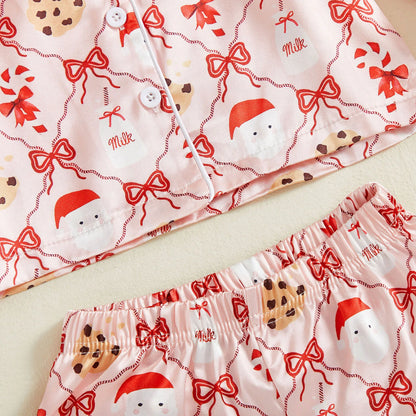Santa’s Milk & Cookies Christmas Pajamas