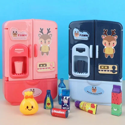Mini Deer Refrigerator Toy with Accessories