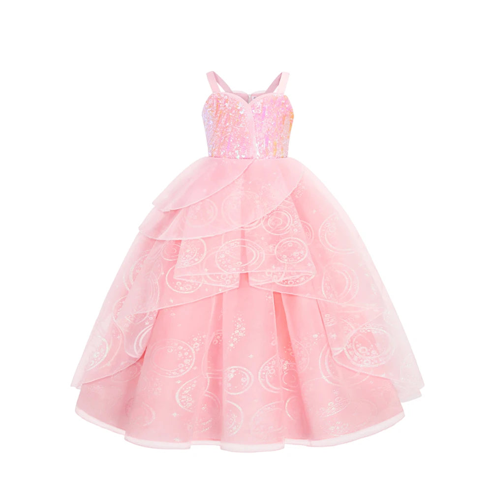 Sparkle Bloom Princess Dress – Enchanted Pink Edition