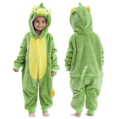 Green Dinosaur Kigurumi Pajamas for Kids