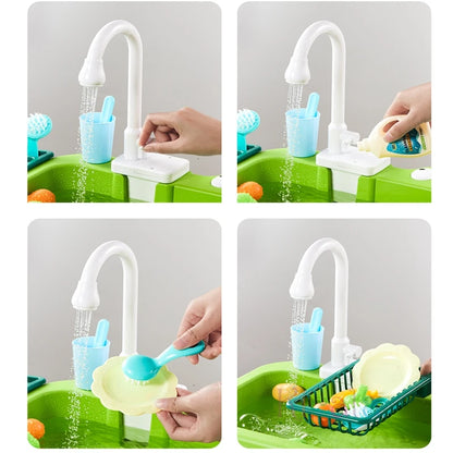 Water Play Sink with Faucet & Fishing Game