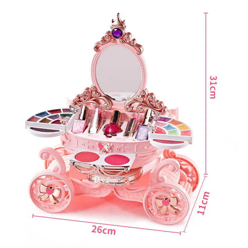Princess Carriage Makeup Playset – Magical Vanity for Little Artists
