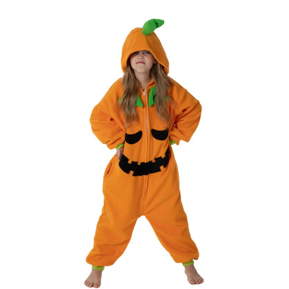 Pumpkin Kigurumi Pajamas for Mom and Child