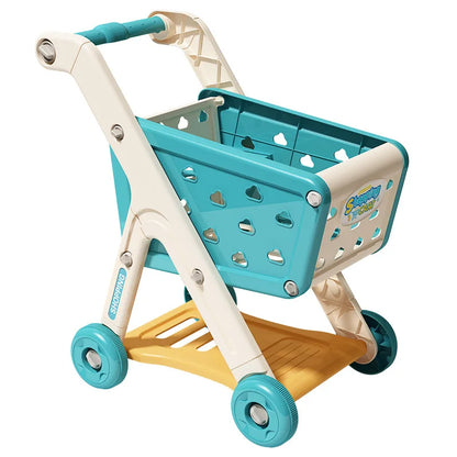 Kids Shopping Cart with Fruit Accessories