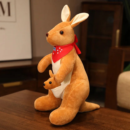 Plush Kangaroo with Baby Joey