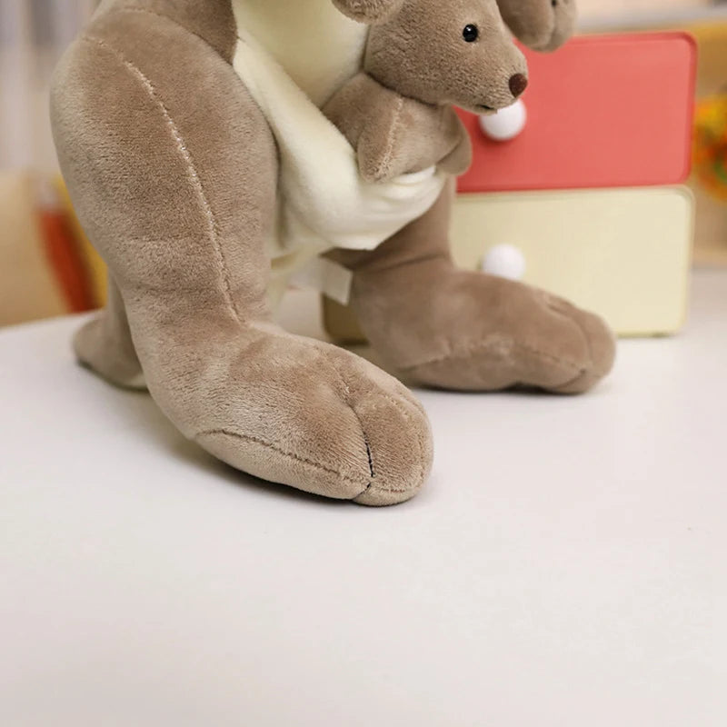 Kangaroo Plush Toy with Baby Joey