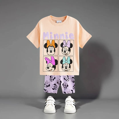 Pastel Bow Pop-Art Outfit for Girls