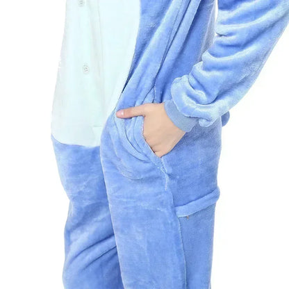 Blue Alien Kigurumi Pajamas