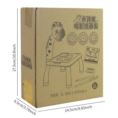 Giraffe Kids Projector Drawing Table – Educational Art Desk