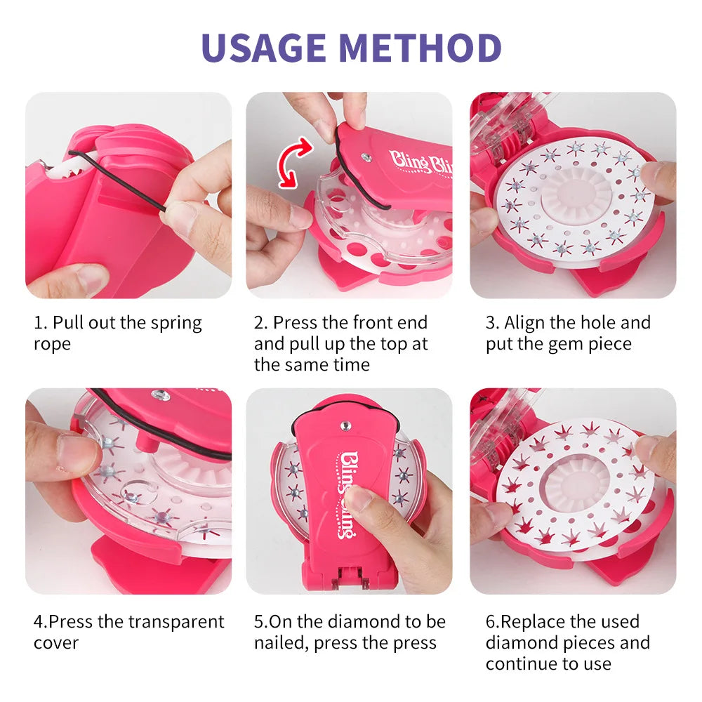 DIY Sparkle Hair Gems Applicator